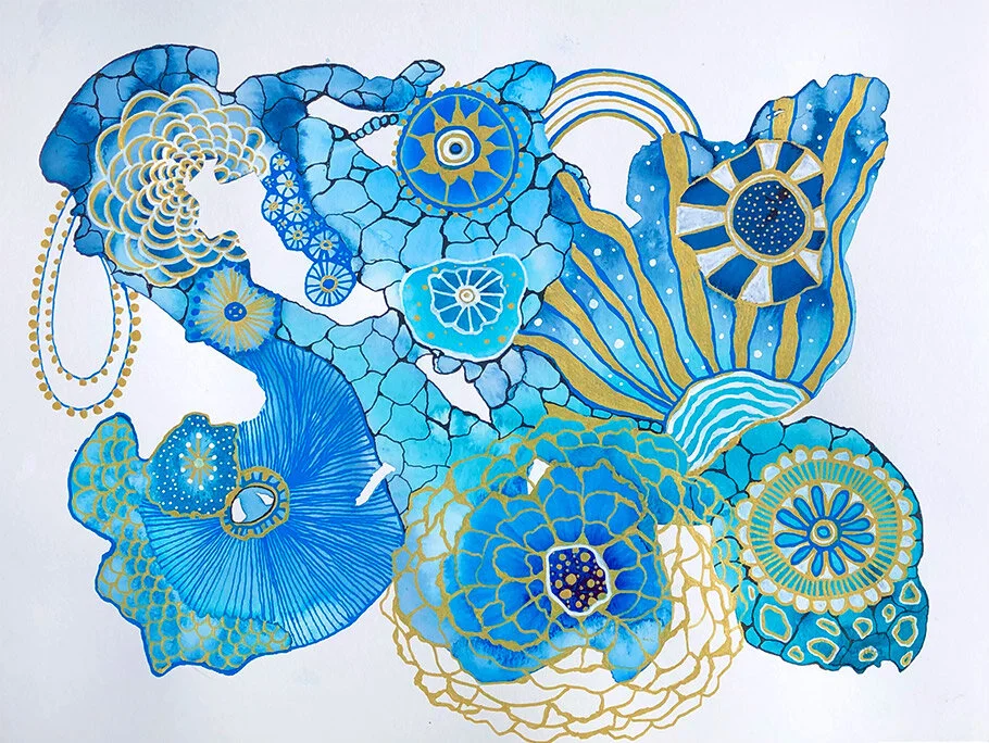 Blue Galaxy (9x12)