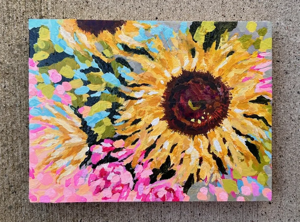 Golden Blooms (9x12)
