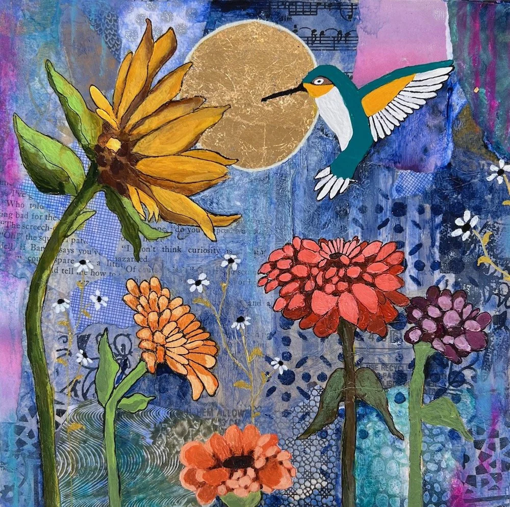 Hummingbird's Secret Garden (8x8)