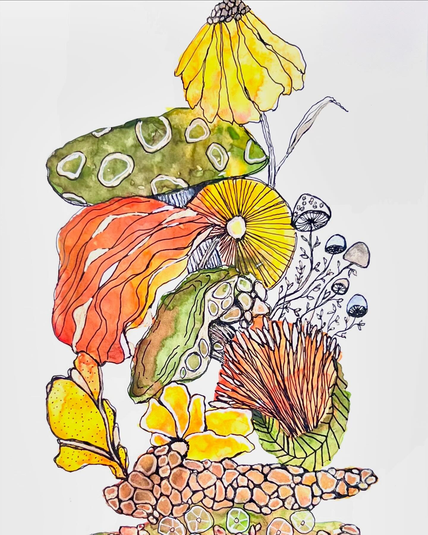 Easing back into the studio with some journal exploration.

#journalinspiration #drawingart #watercolordrawing #watercolorabstract #watercolordaily #watercolorart #watercolorflowers #watercolorbotanicals #botanicalart #botanicaldrawing #botanicalwate