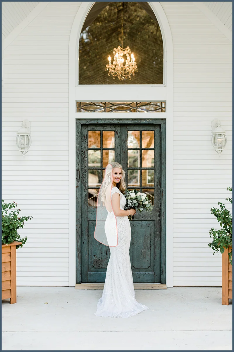 Fingertip Veil: 38-40 inches