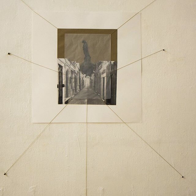 “La Aparición“, 2019. 100 x 100 cm, Collage - Mixed Technique