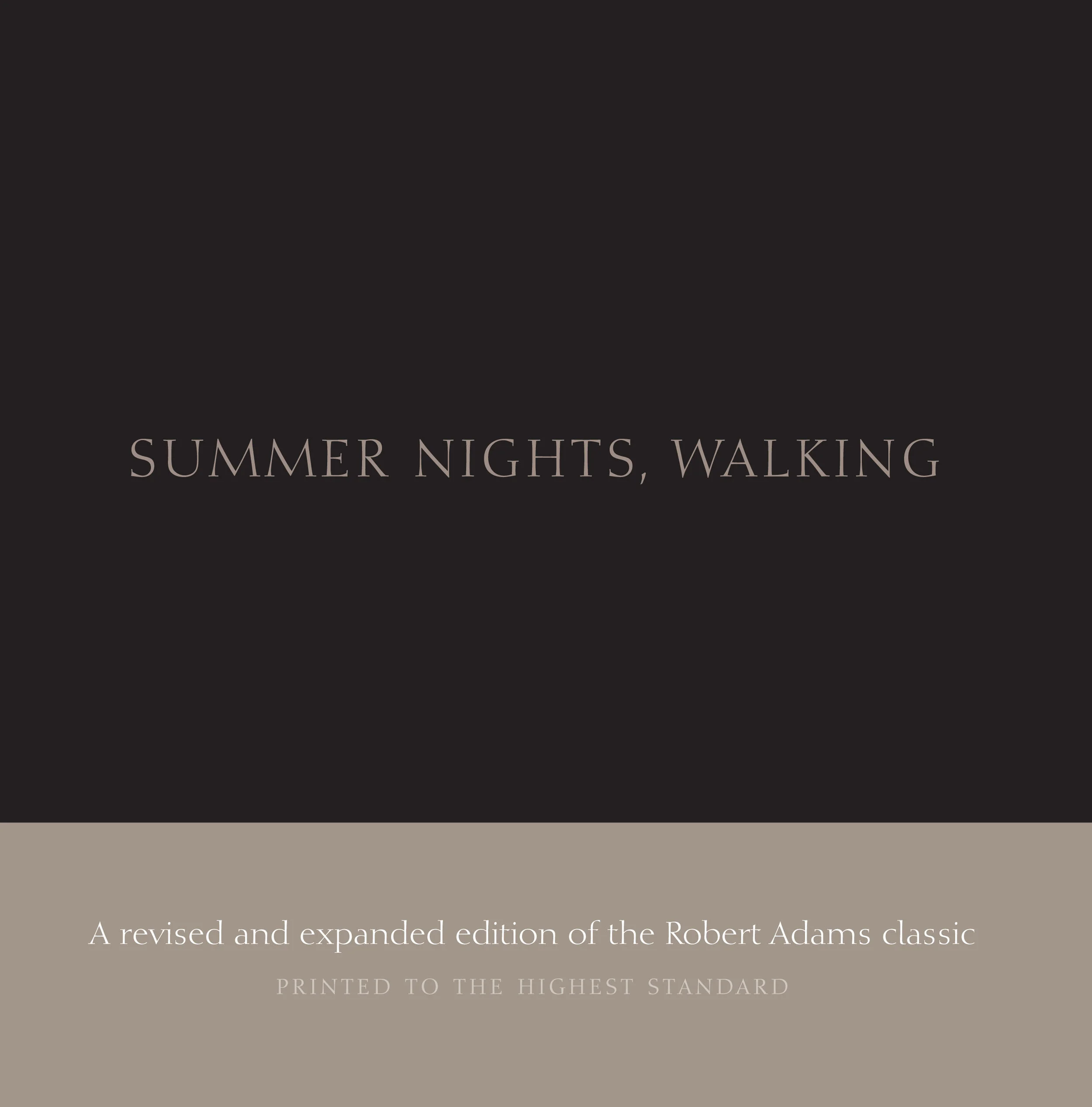 Summer Nights, Walking, by Robert Adams