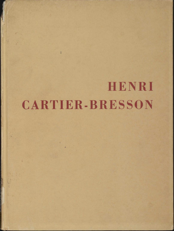 Henri Cartier-Bresson Catalog After WW2, by MoMA
