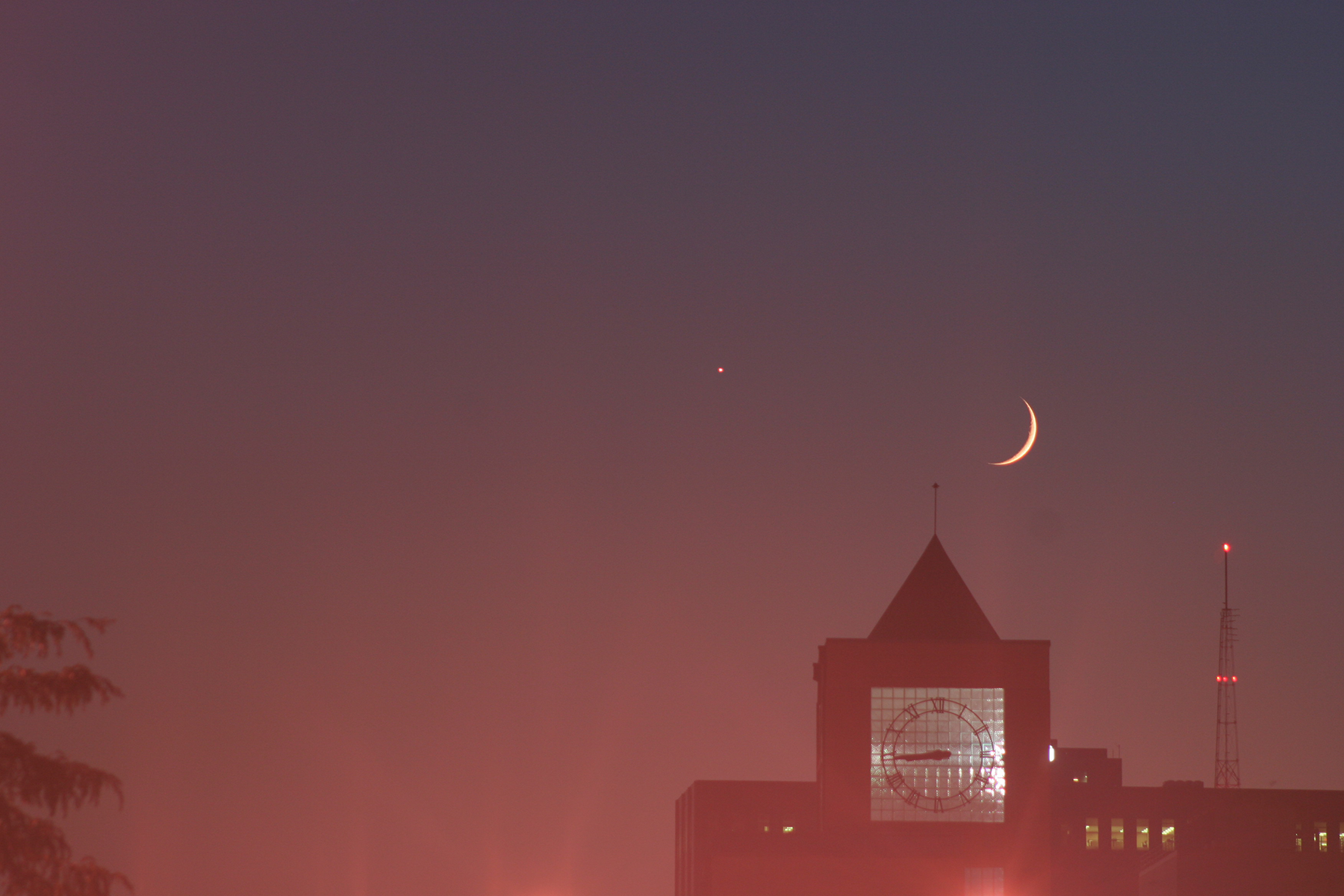 Mars and Moon