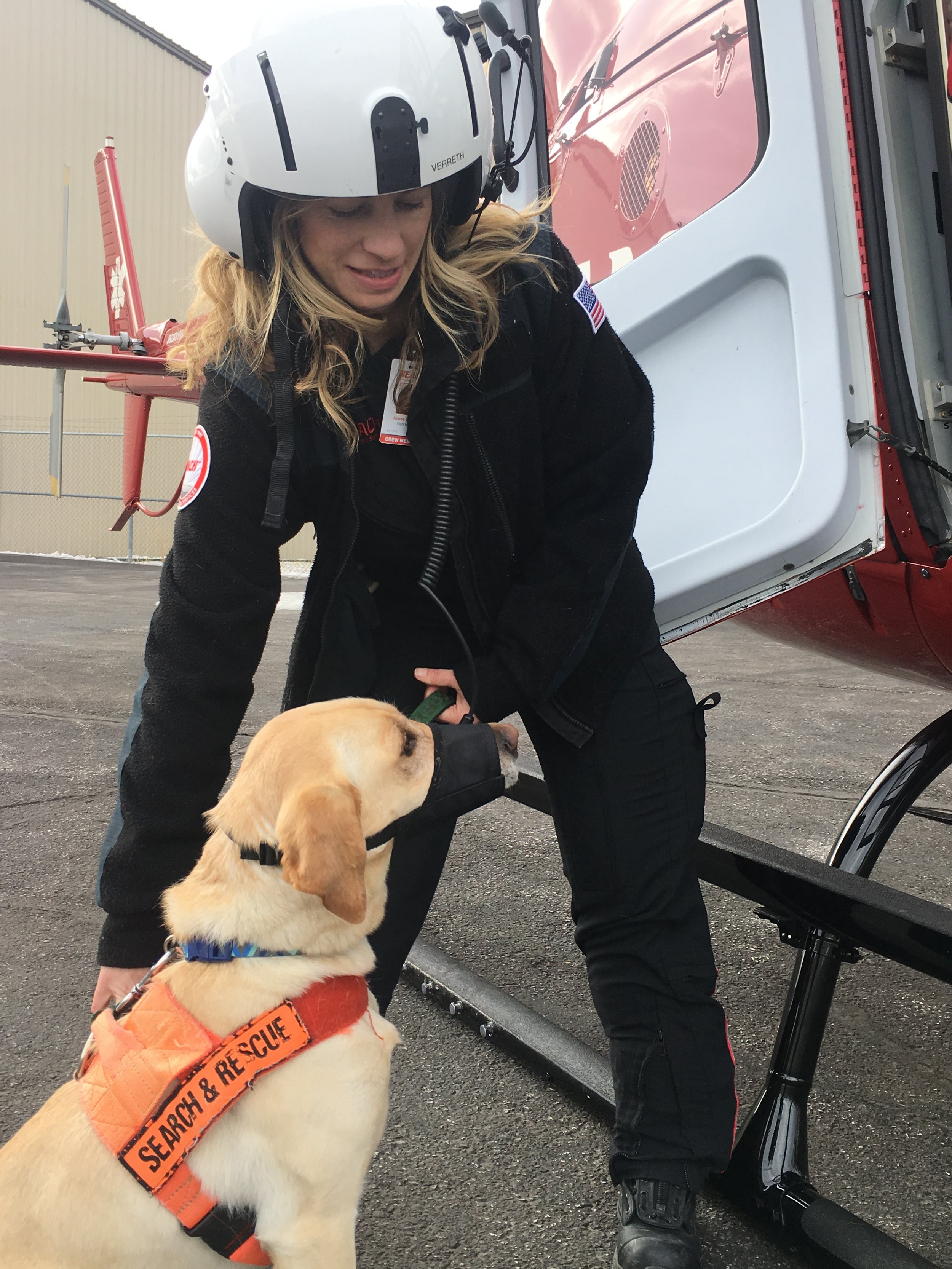  K9 Telly getting ready to load 