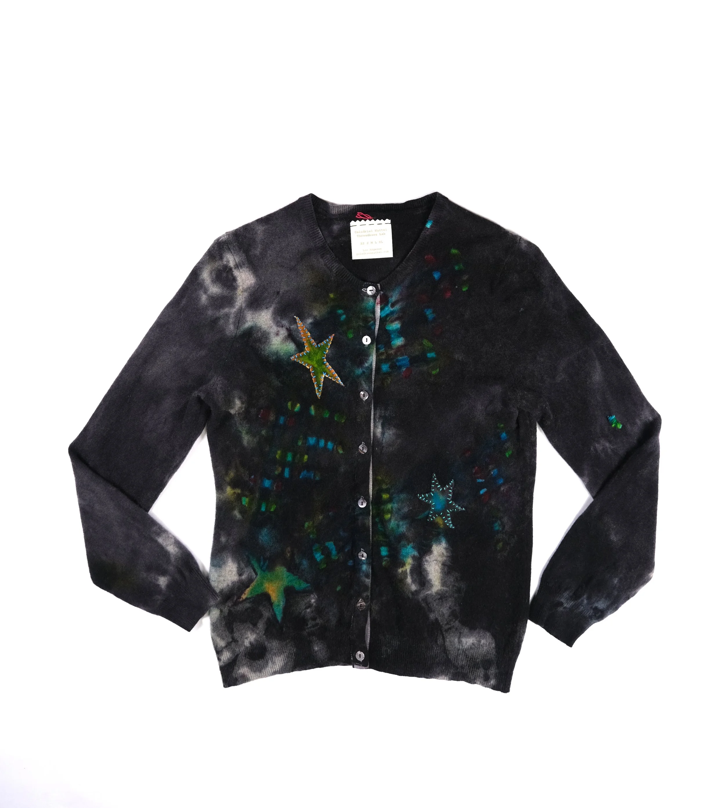 Shooting Stars in Black With Appliques