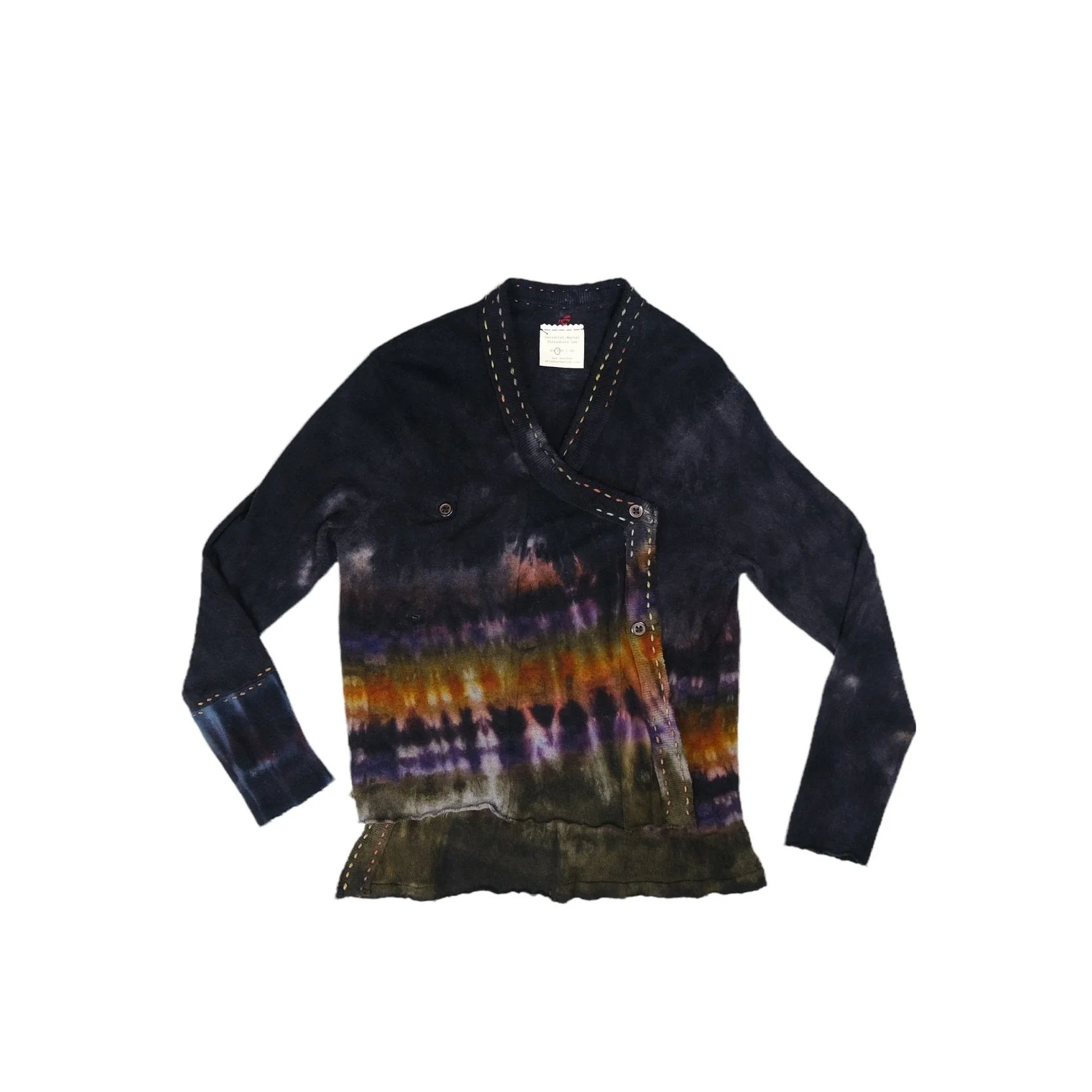 Hemmed In in Black With Earth Tones in the Asymmetrical Body