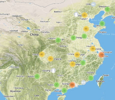 Statistics of Prepsmith usage in June 2015, a month after launching integration. (red indicates more users. Due to confidentiality, actual statistics are blurred out)