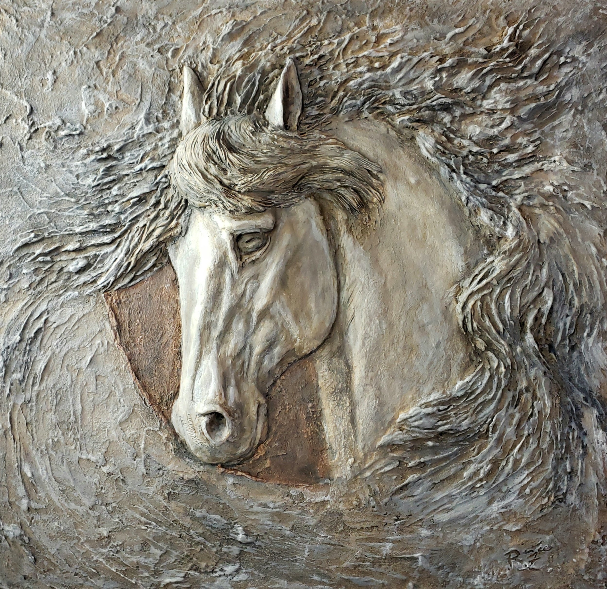 processed_Horse relief sculpture 12x12 patina renee fukumoto.jpg