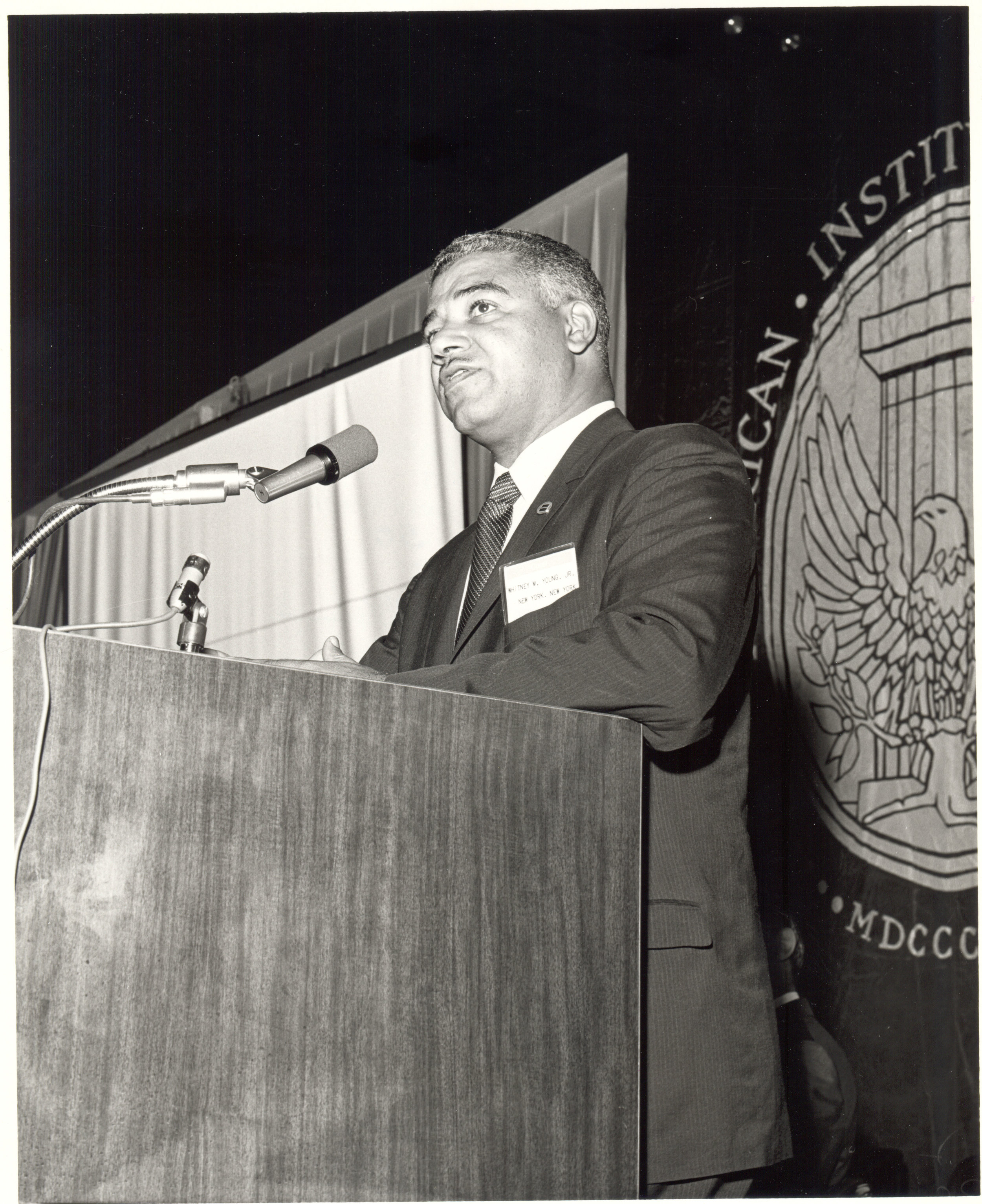 Whitney Young Jr. Speaking to AIA National Convention, The American Institute of Architects Archive, Washington D.C., 1968
