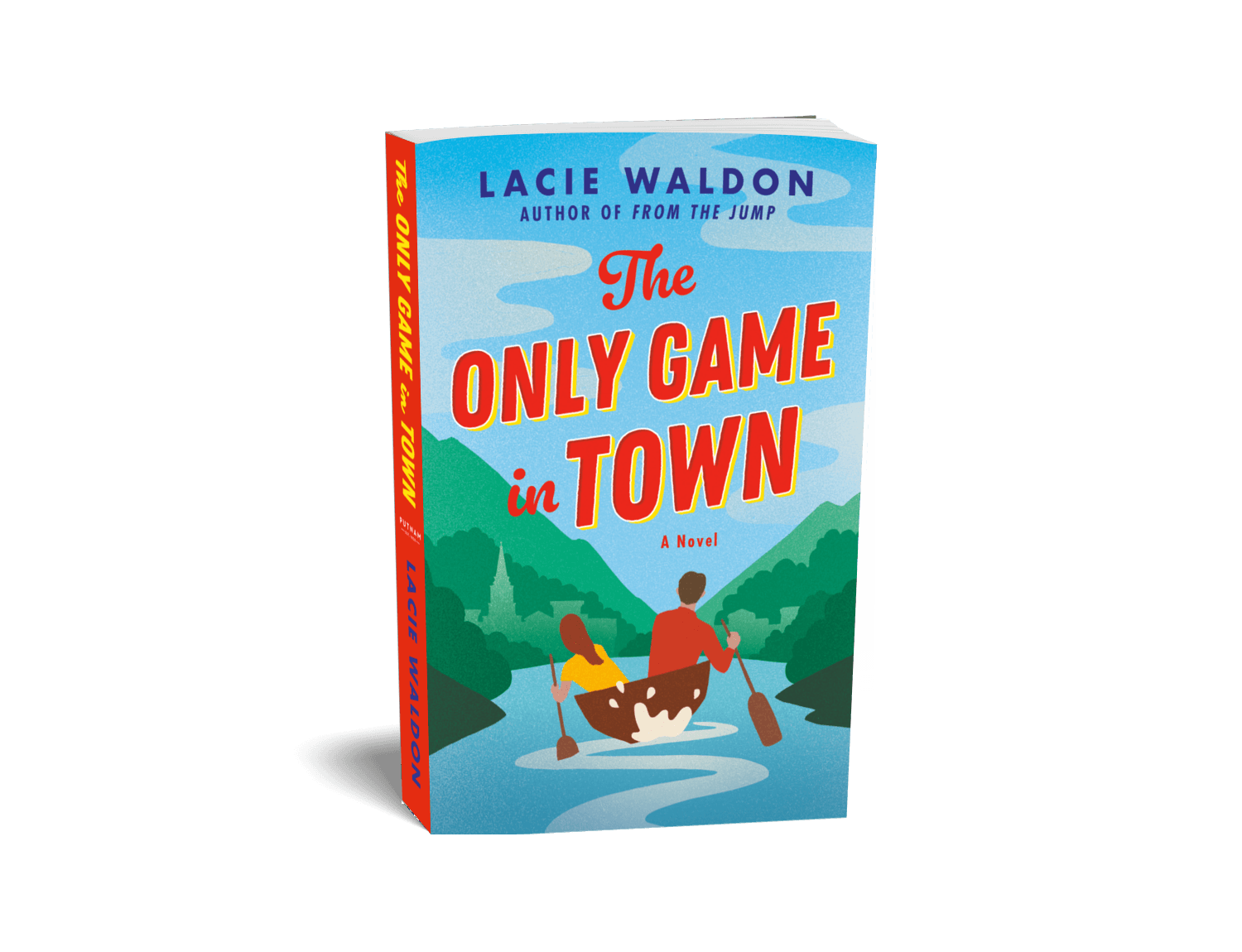 Paperback mockup of The Only Game in Town by Lacie Waldon