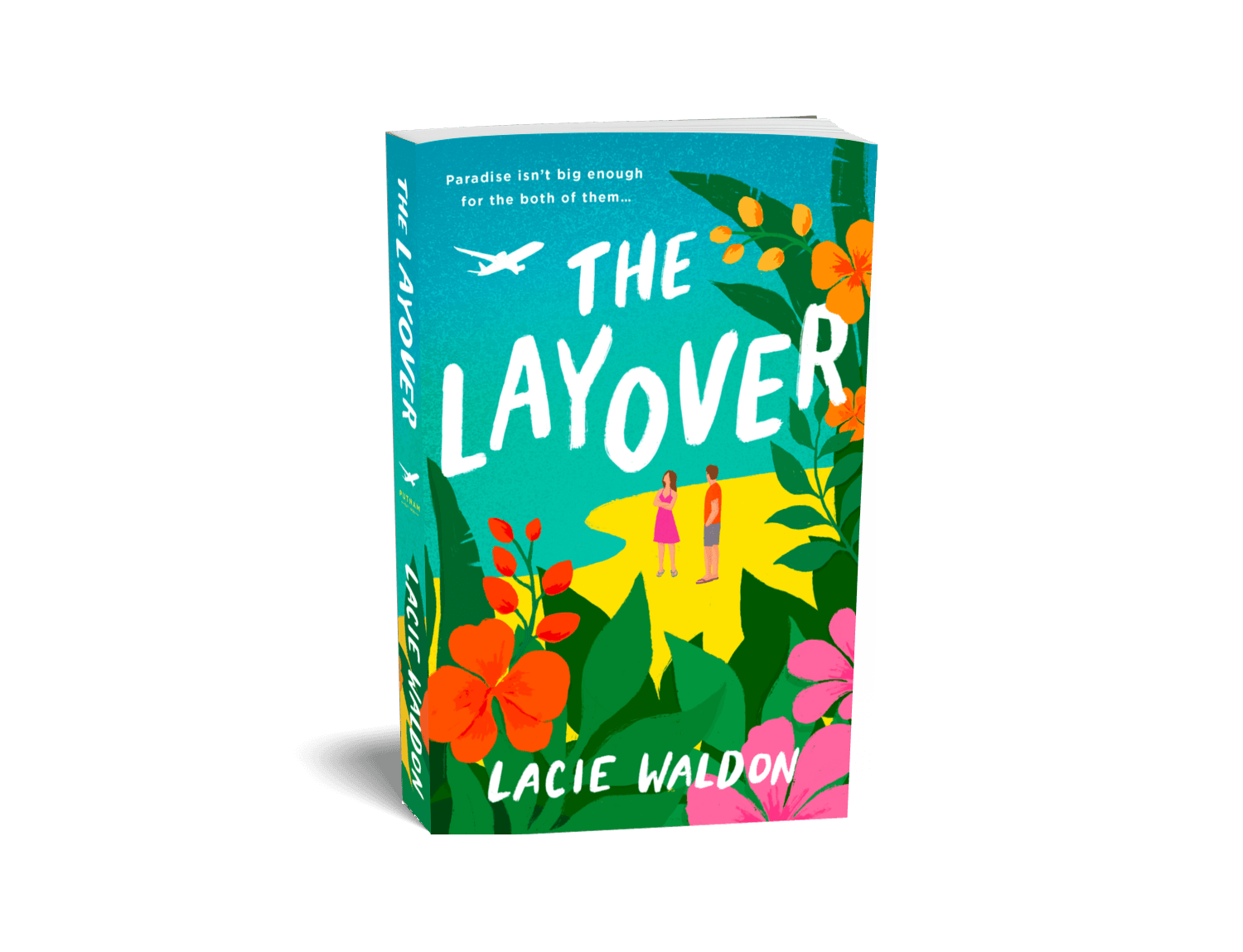 Paperback book mockup of The Layover by Lacie Waldon