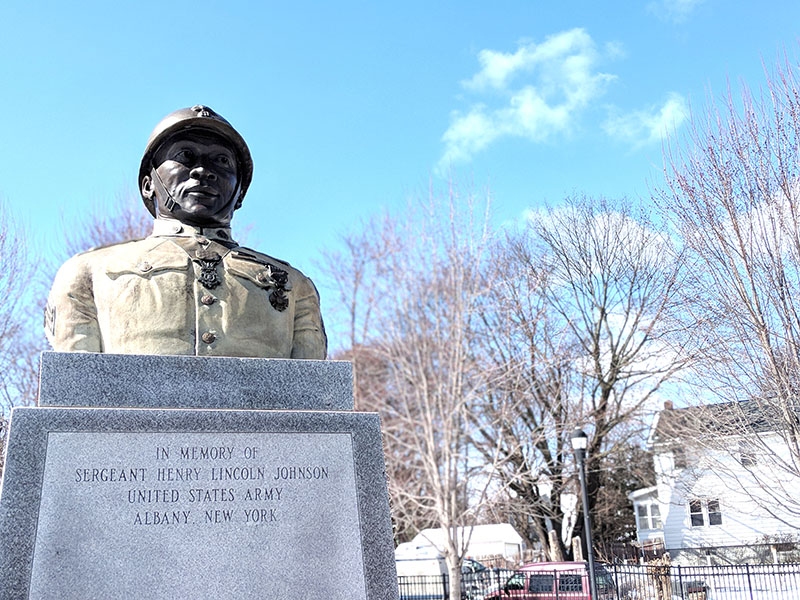 ALBANY RESIDENT SGT. HENRY JOHNSON WAS AN AFRICAN AMERICAN WWI HERO. PHOTO BY DRAKE NIX