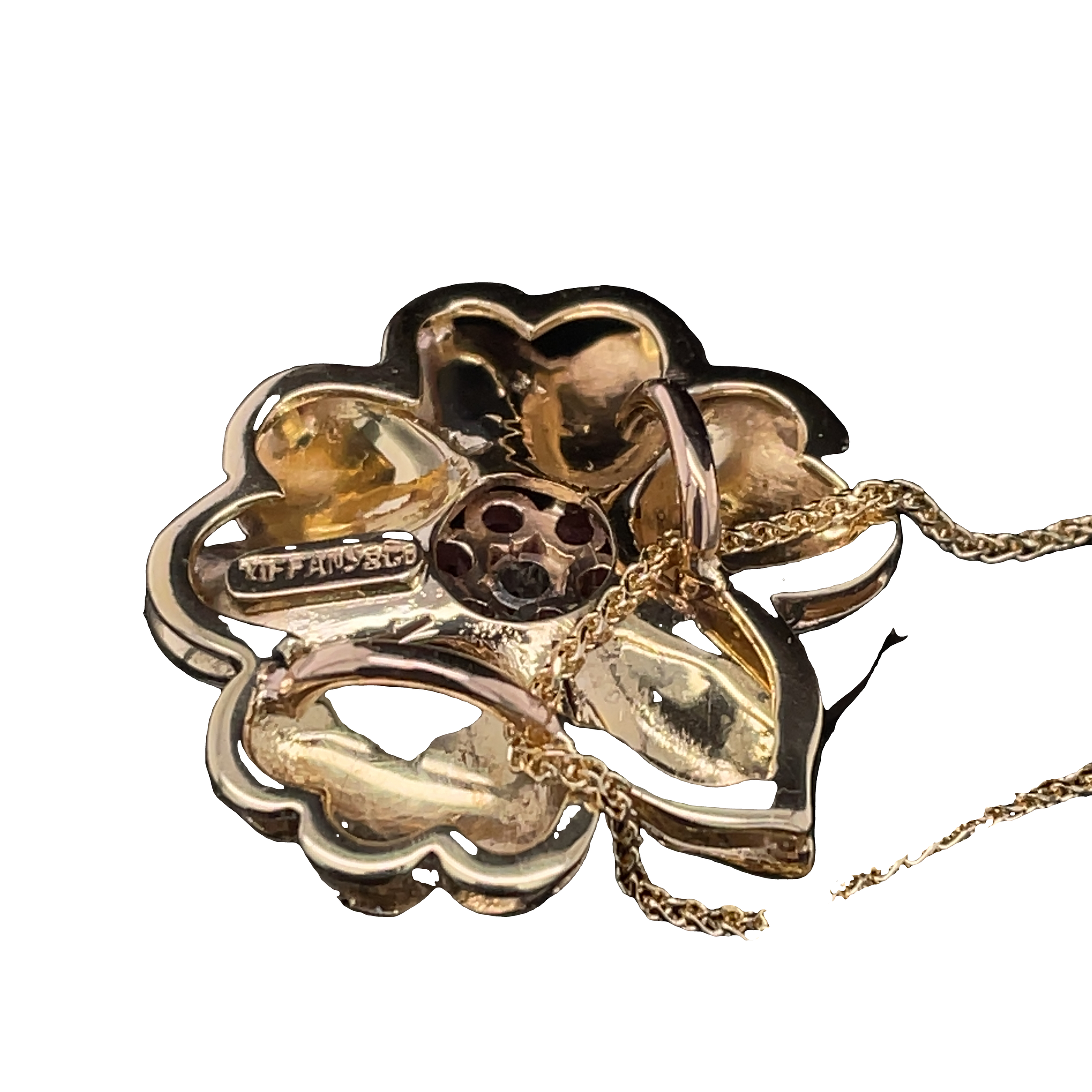 【希少】Tiffany &Co.ティファニー「BUY SELL HOLD」ダイス Tiffany & Co 18k Flower Necklace — Ferris Coin & Jewelry - GIA