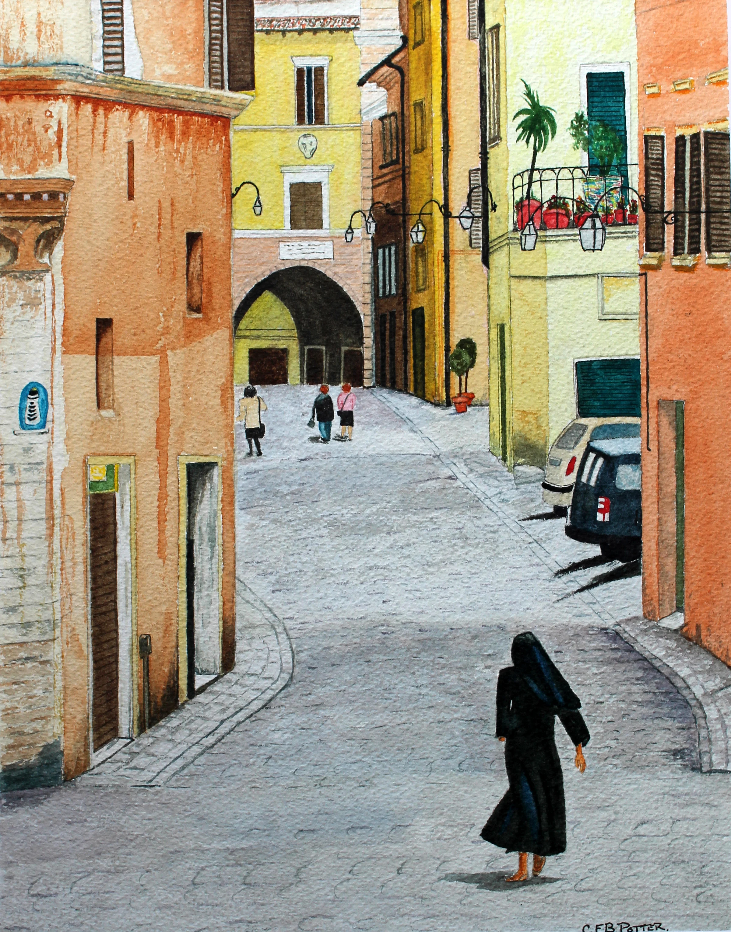 Jesi Street Scene, Le Marche 10x14.5.jpg.jpg