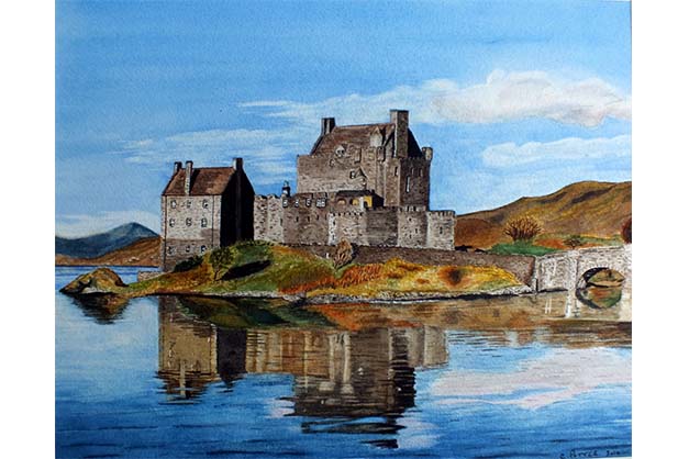 09-Eileen Donan Castle, Scotland (13.5 x 10.5 SOLD.jpg