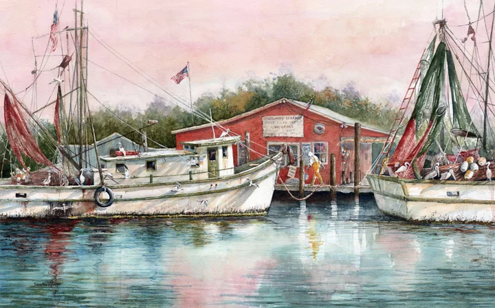 Docking at Shem Creek
