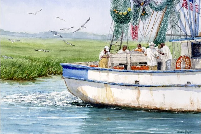 Hauling Shrimp, St. Helena Island, SC