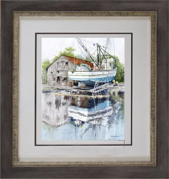 "Dry Docked" Framed