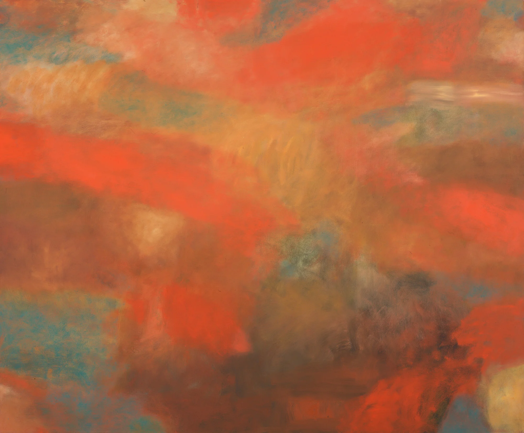 Rowing in Eden/ oil on canvas 66 X 80"