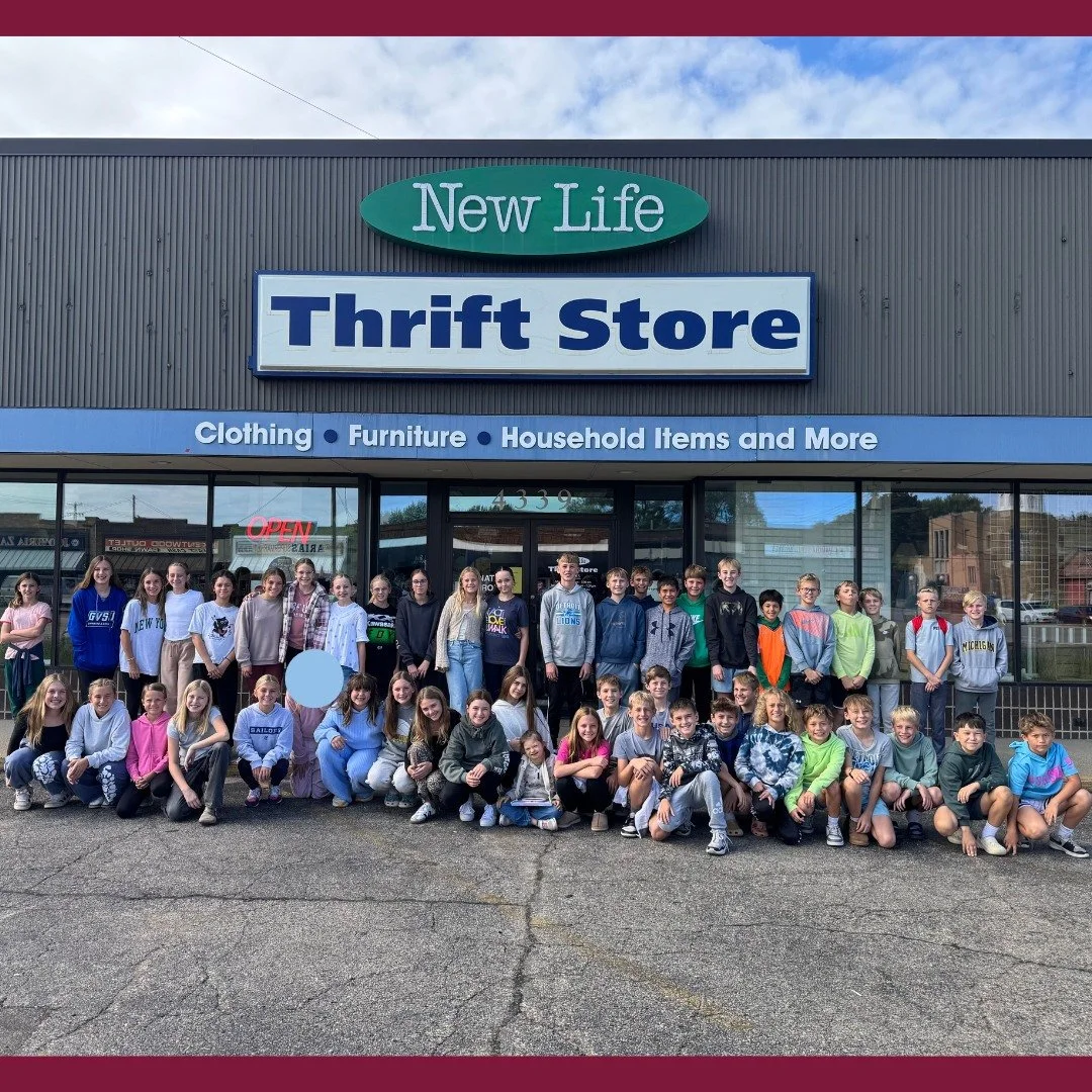 We are grateful to New Lift Thrift Store for many reasons! Early this month, it was because our students were able to visit as an extension of their math learning. Sixth-grade students are using their understanding of percentages and proportions to f