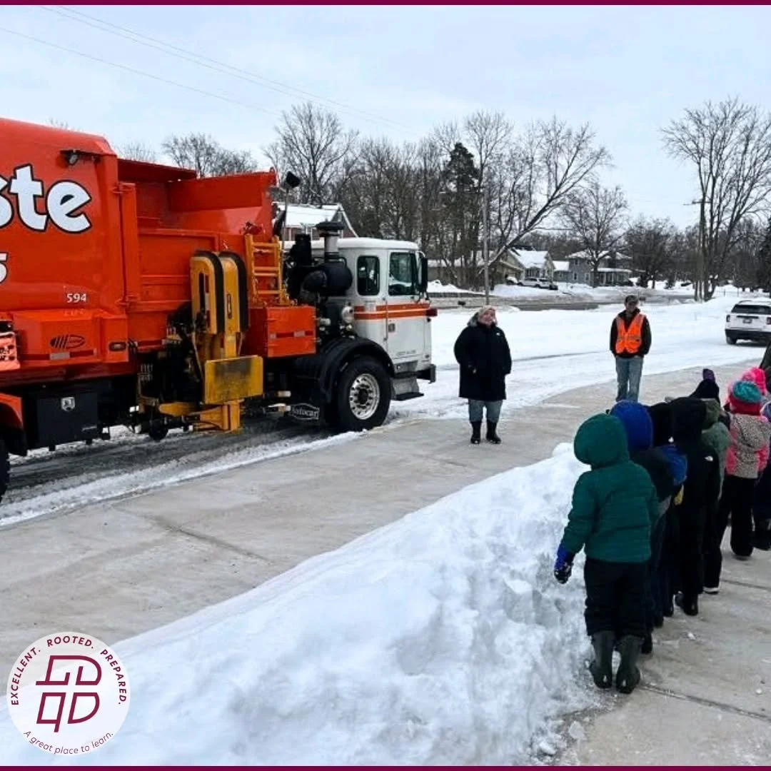 As part of their building study, preschool students have been talking about Earth Keeping and brought in some experts to help! Thanks to our guests from Arrowaste who visited and shared how they help keep houses, schools, and buildings clean. Plus th