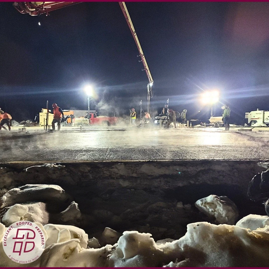 While teachers are working hard to lay foundations for faith and lifelong learning inside, construction crews poured the new foundation for the addition at the West Campus. Today, we are grateful for God&rsquo;s faithfulness, the support of our commu