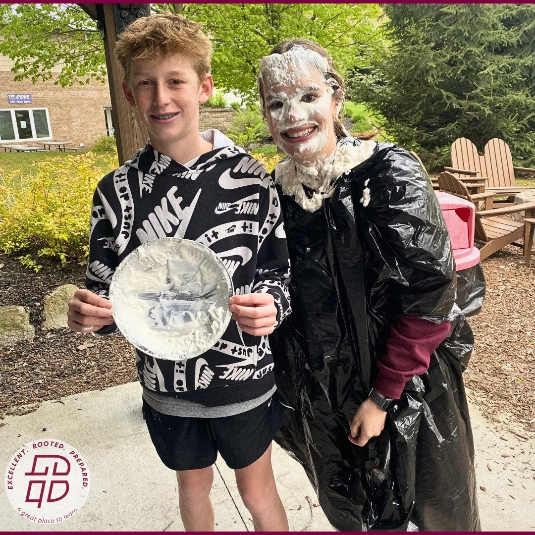 Our sixth through eighth graders had fantastic class trips today, highlighted by a creative use of pie! #bccs #bccsmiddleschool