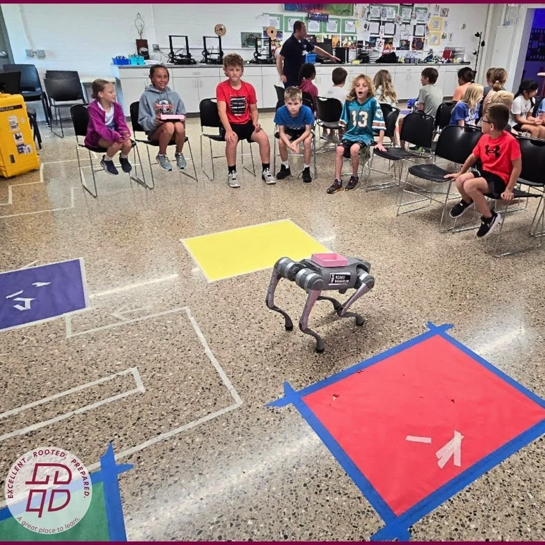We had some exciting visitors in Technology class last week! A few BCCS parents joined us to give students the opportunity to see and test some real robot dogs. They shared how robotics is used today and discussed careers that use those technologies 
