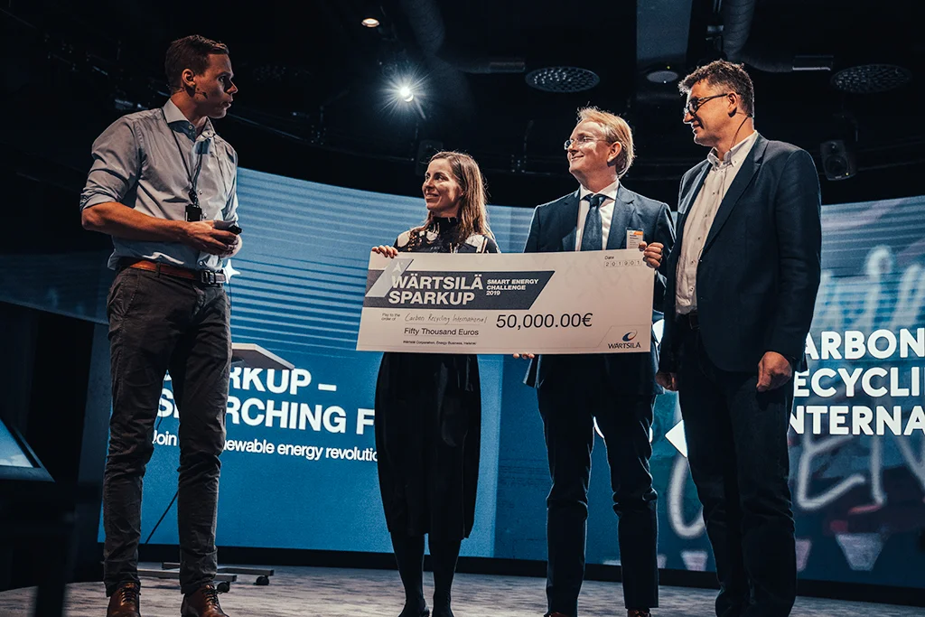 Knodt (right) at this year’s Sparkup Challenge.