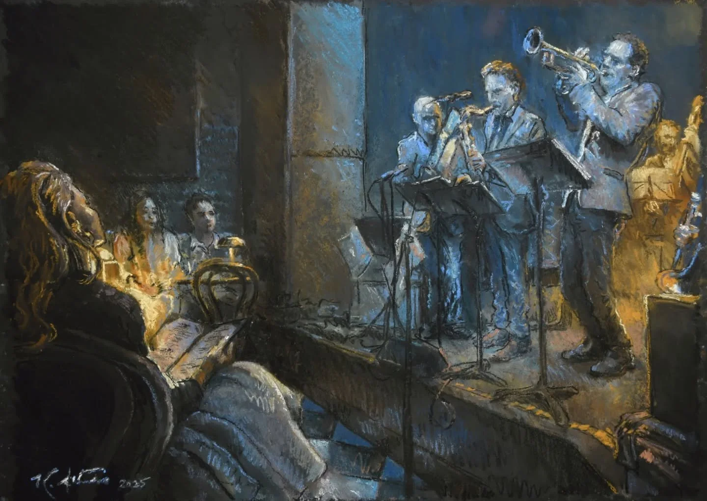 Midnight Blue Study No. is in the books!  This place is gorgeous - particularly the amber glow emanating from all sides in the front room, but the auditory magic happens in the back.  This one may be one of the most complex lighting setups I've worke