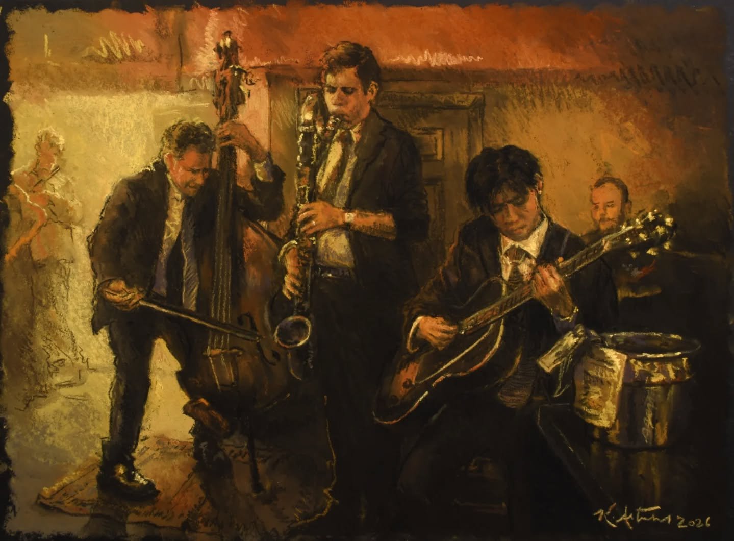 Lost &amp; Found Study No. 1 is in the books!  Thank you @stefanodoglioni for inviting me to draw this unassuming-on-the-outside, lively and flavorful on the inside Tuesday night session you've got crafted over here in this corner of NYC! (Actually j