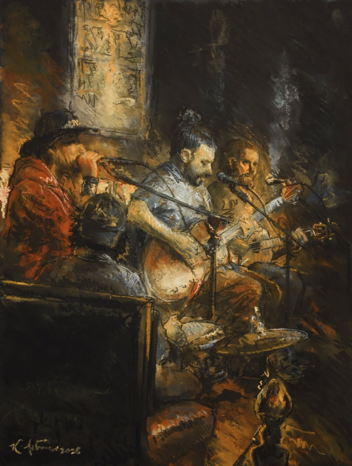 Olive Tree Cafe Study No. 1 is in the books!  What vibes!  These guys lit up the night with a panoply of arrangements and genres, and nailed it all shut.  Fantastic night! 
.
Captured: some of the @olivetreemadmen 
.
#madmen #olivetreecafe #studiojun