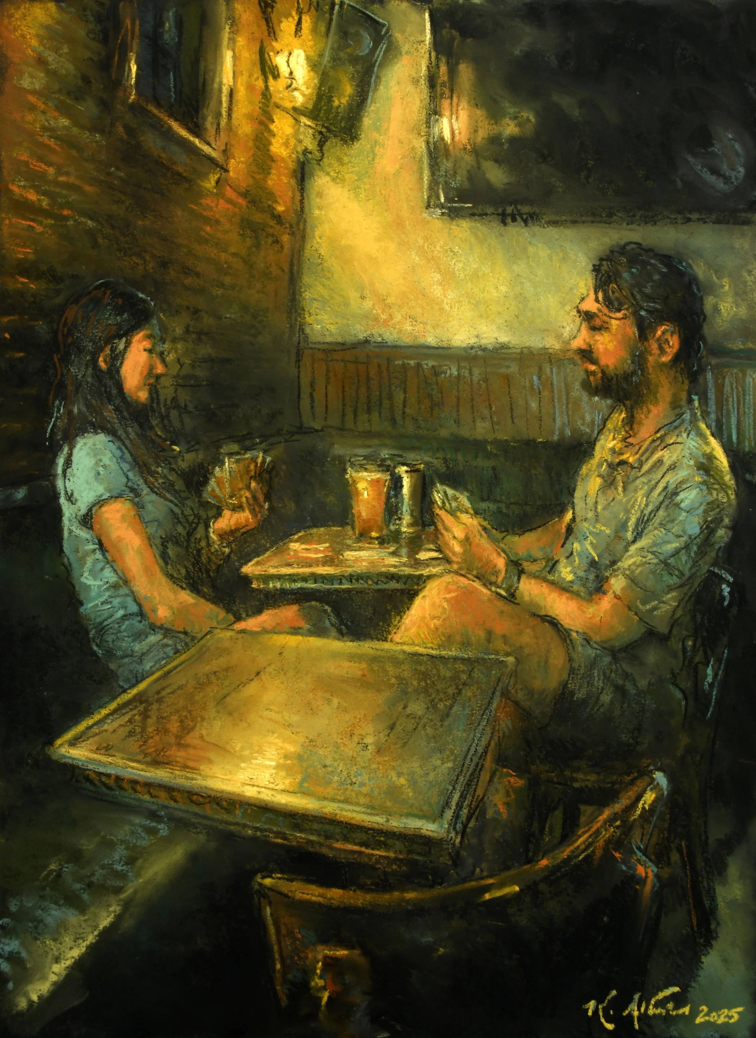 Cards and Beer, Into the Night (SOLD)