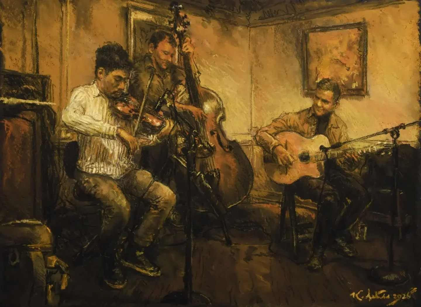 Reaching ever deeper into the bottomless bag of what this space and this bar has to offer me artistically.  Sunny's Study No. 23 is in the books!  The room was awash in a yellow glow - one of my favorite colors to sweep a scene with lately.  And woul