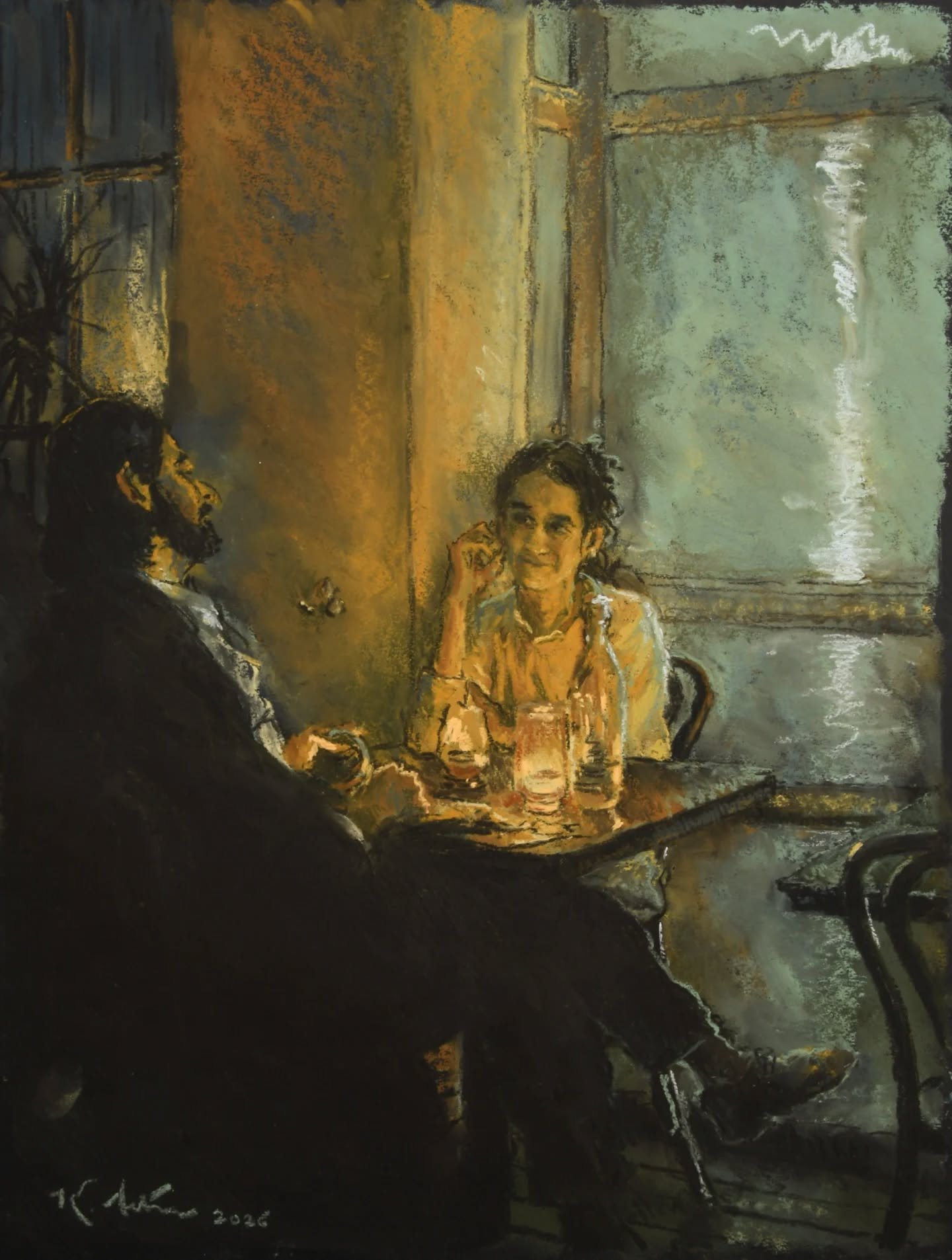 Grand Army Bar Study No. 1 is in the books!  Hope you're staying warm in these frigid February nights - my art keeps me warm, or at least the mezcal-based cocktails and such. We're almost out of the woods!! 
.
#studiojunk #nycnightlife #brooklyn #pas