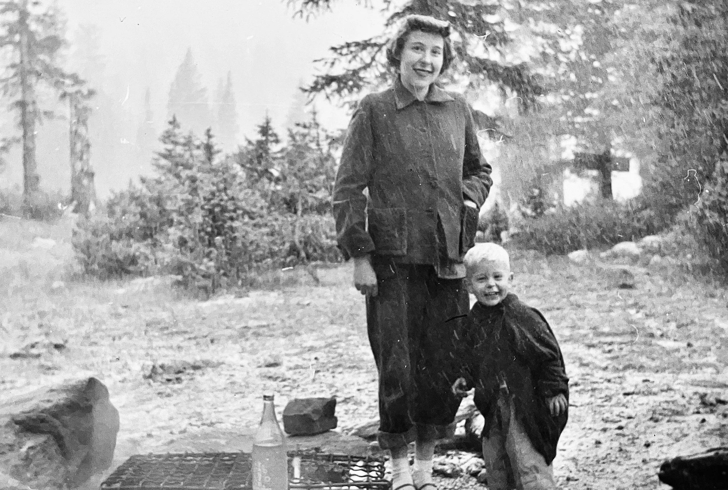 Mom and Me camping 1953 or 4