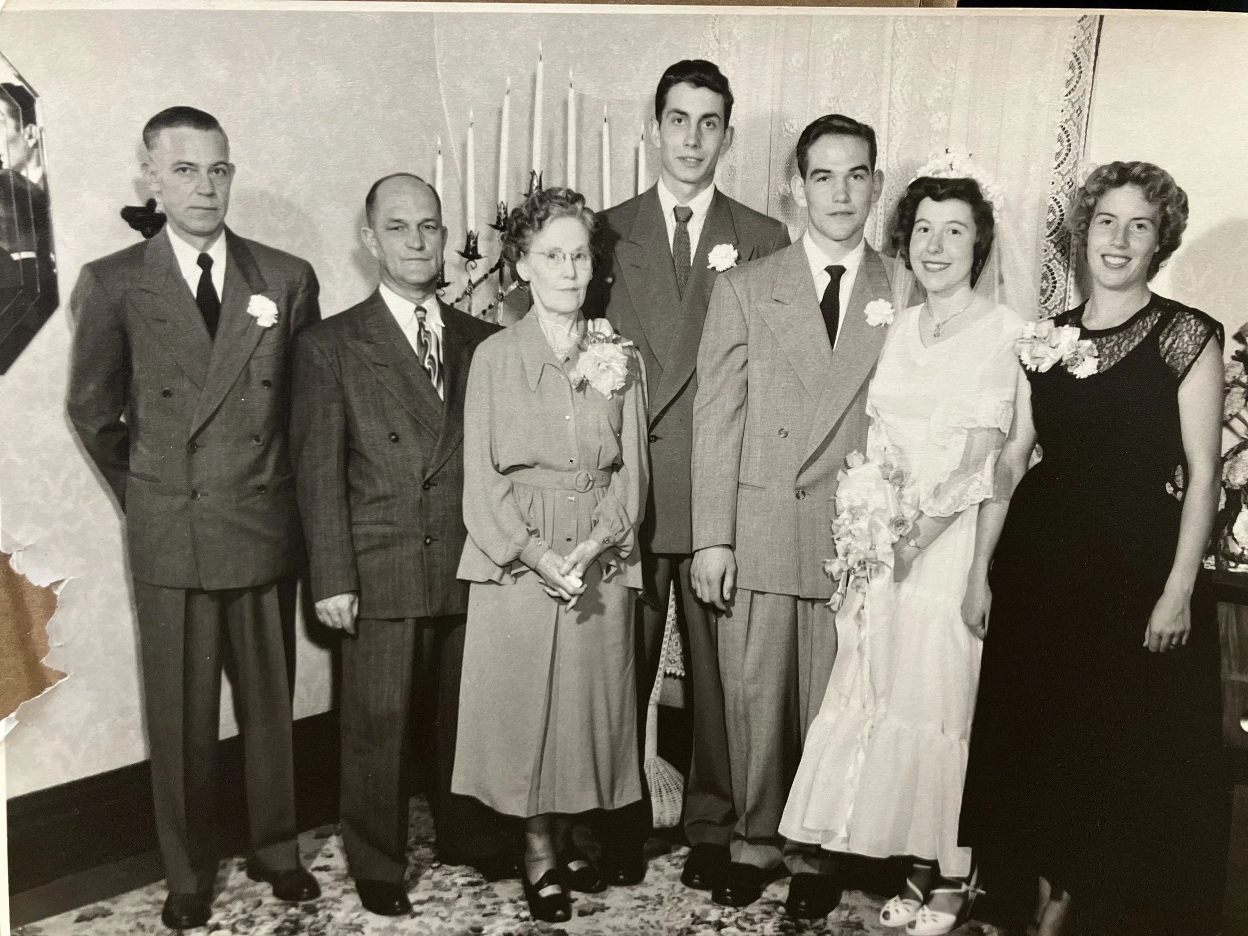 Shirley's dad, Del, dad, and Mother