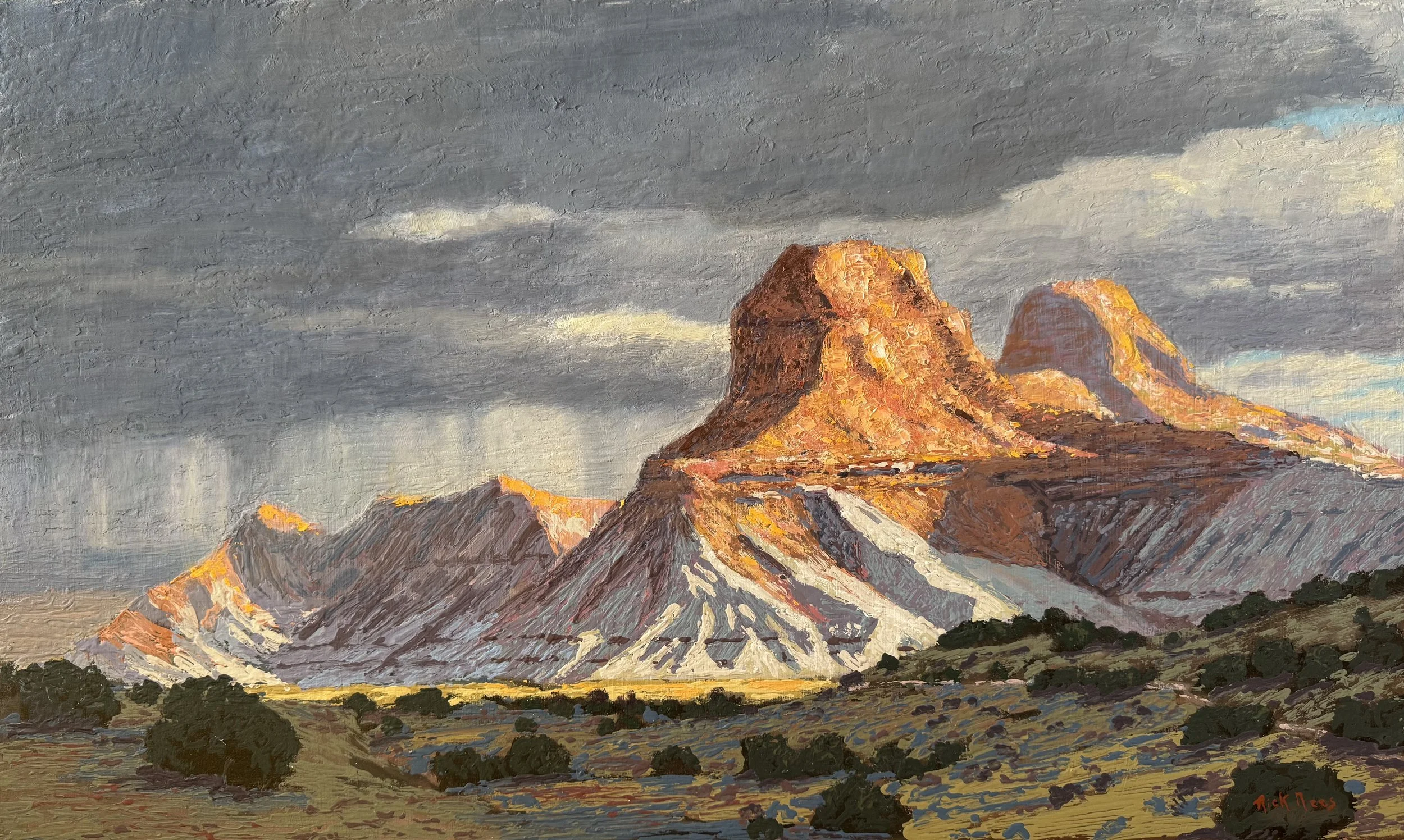 Incoming Rain 28x24 acrylic