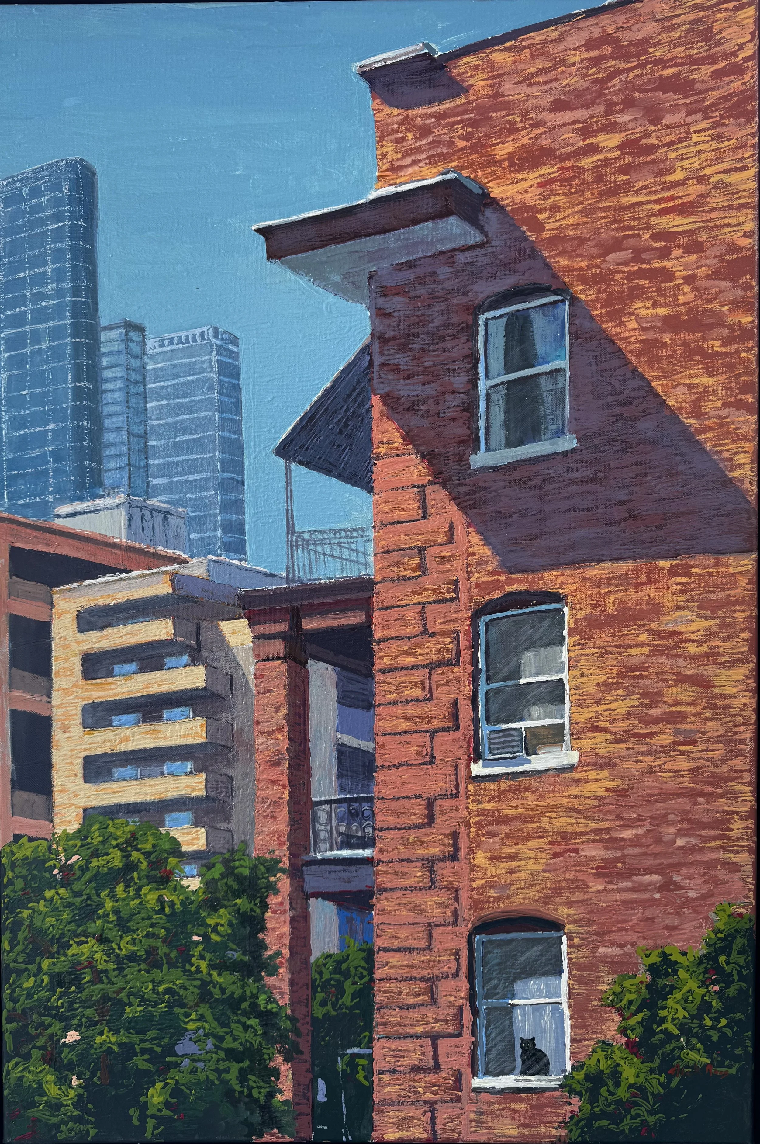 City Shadows 36x24 acrylic