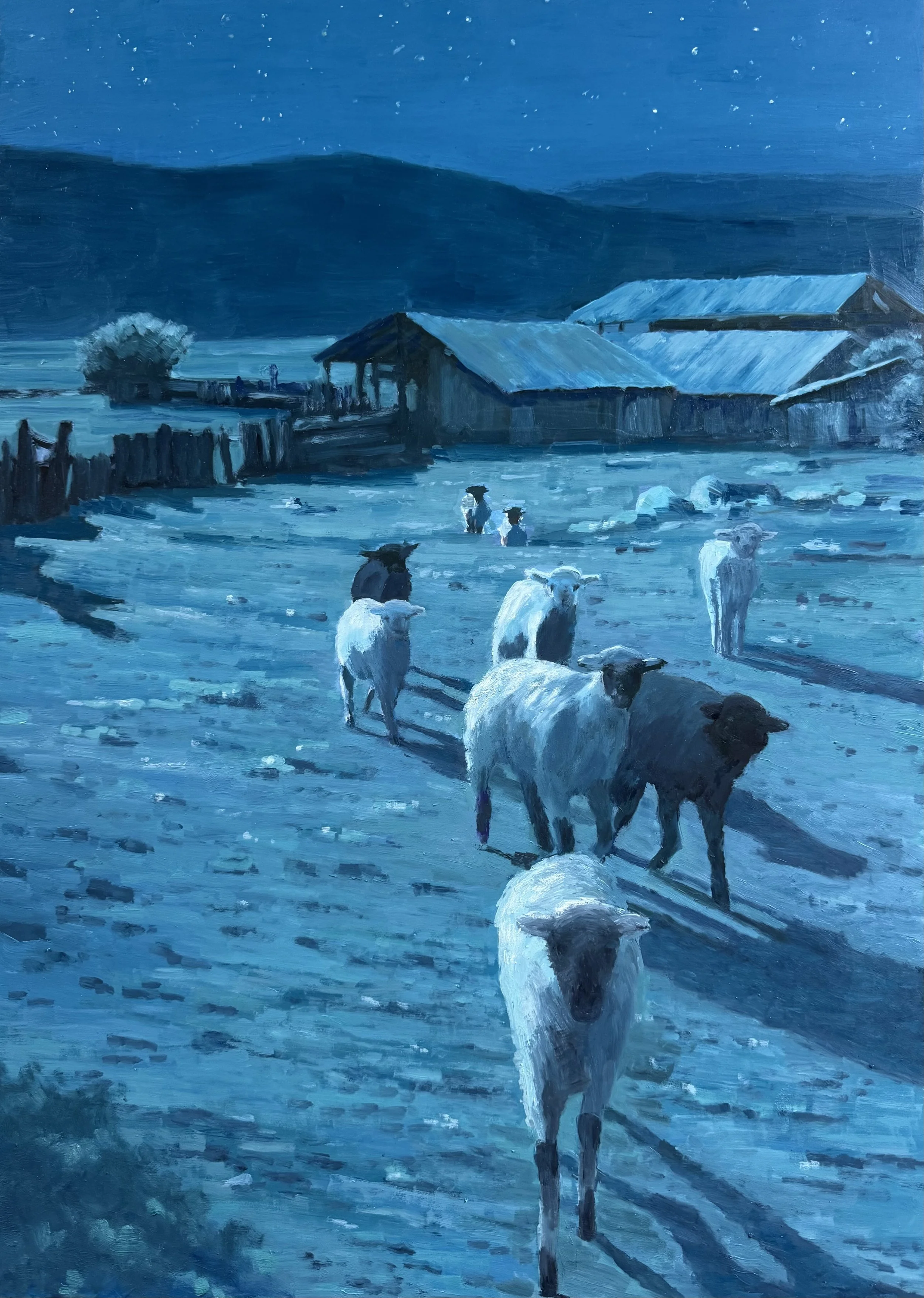 Midnight Stroll 32x20 oil