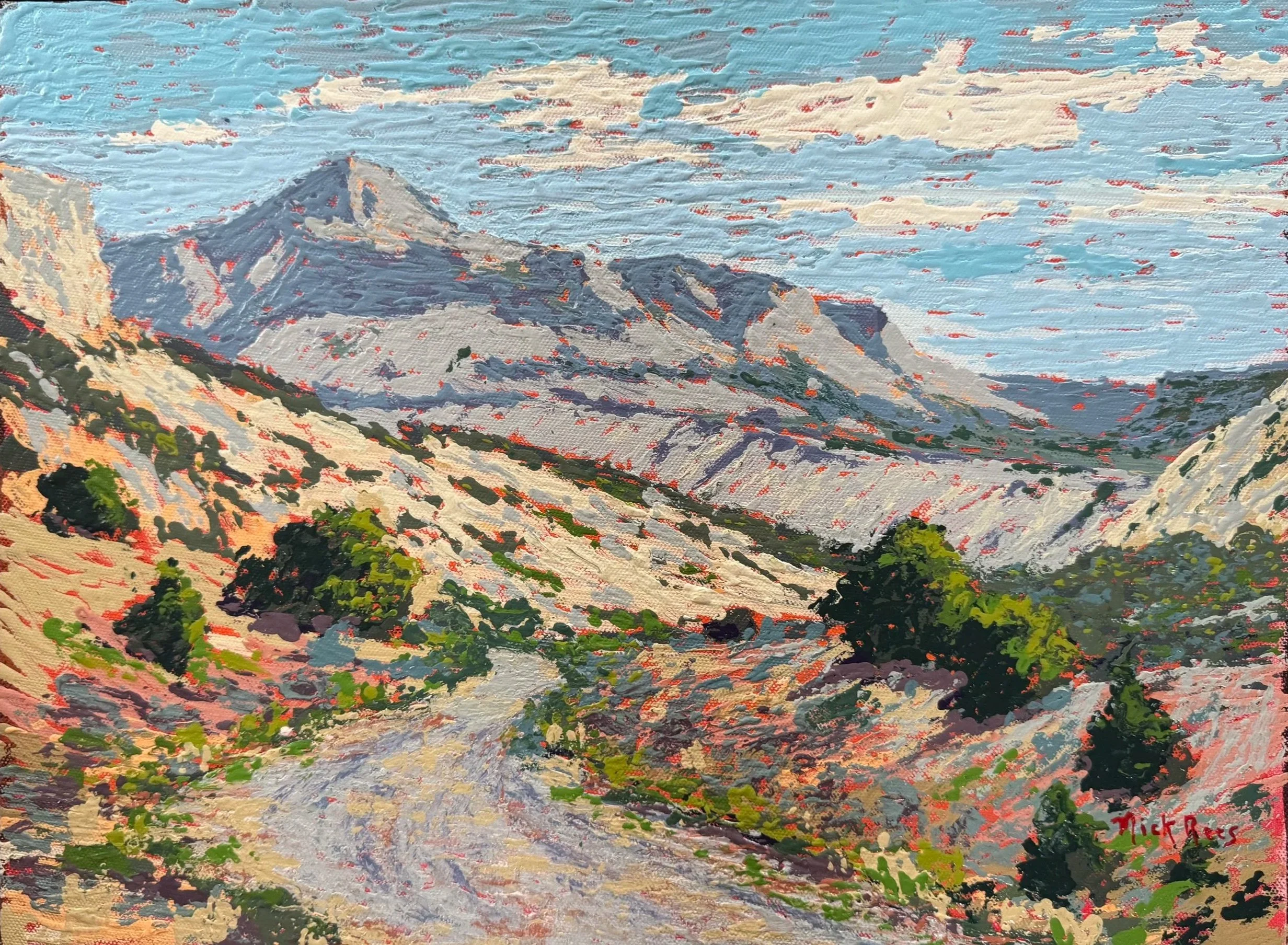 I Rode in the Desert 12x16 acrylic