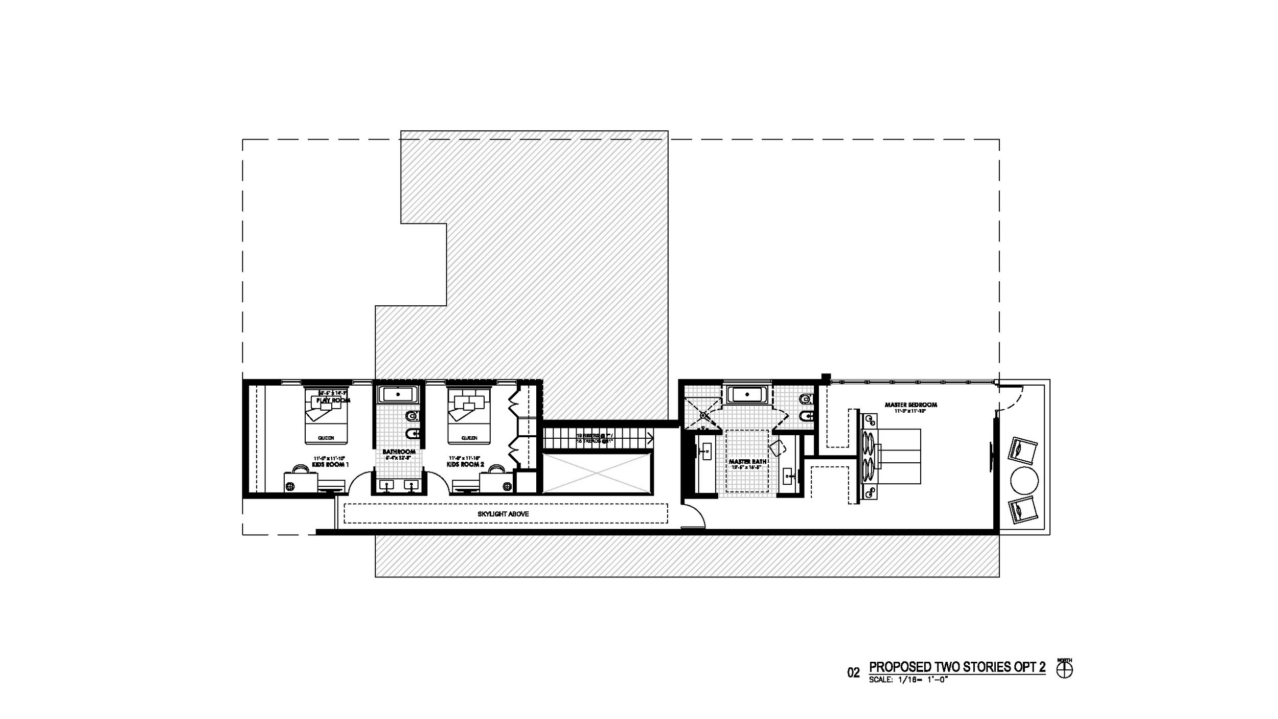 proposed two stories opt 2 - second floor