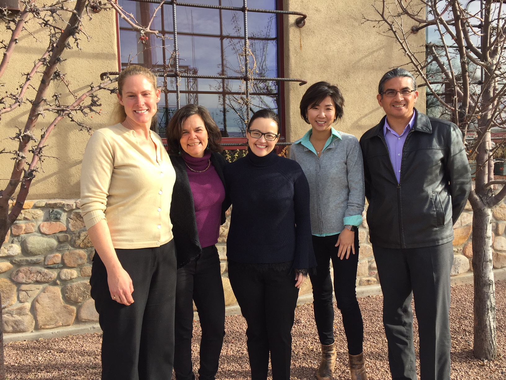 Founding steering committee members, pictured from left to right: Loe Marcoline, Dana Lanza, Brandy Davis, Joohee Rand, Alvin Warren