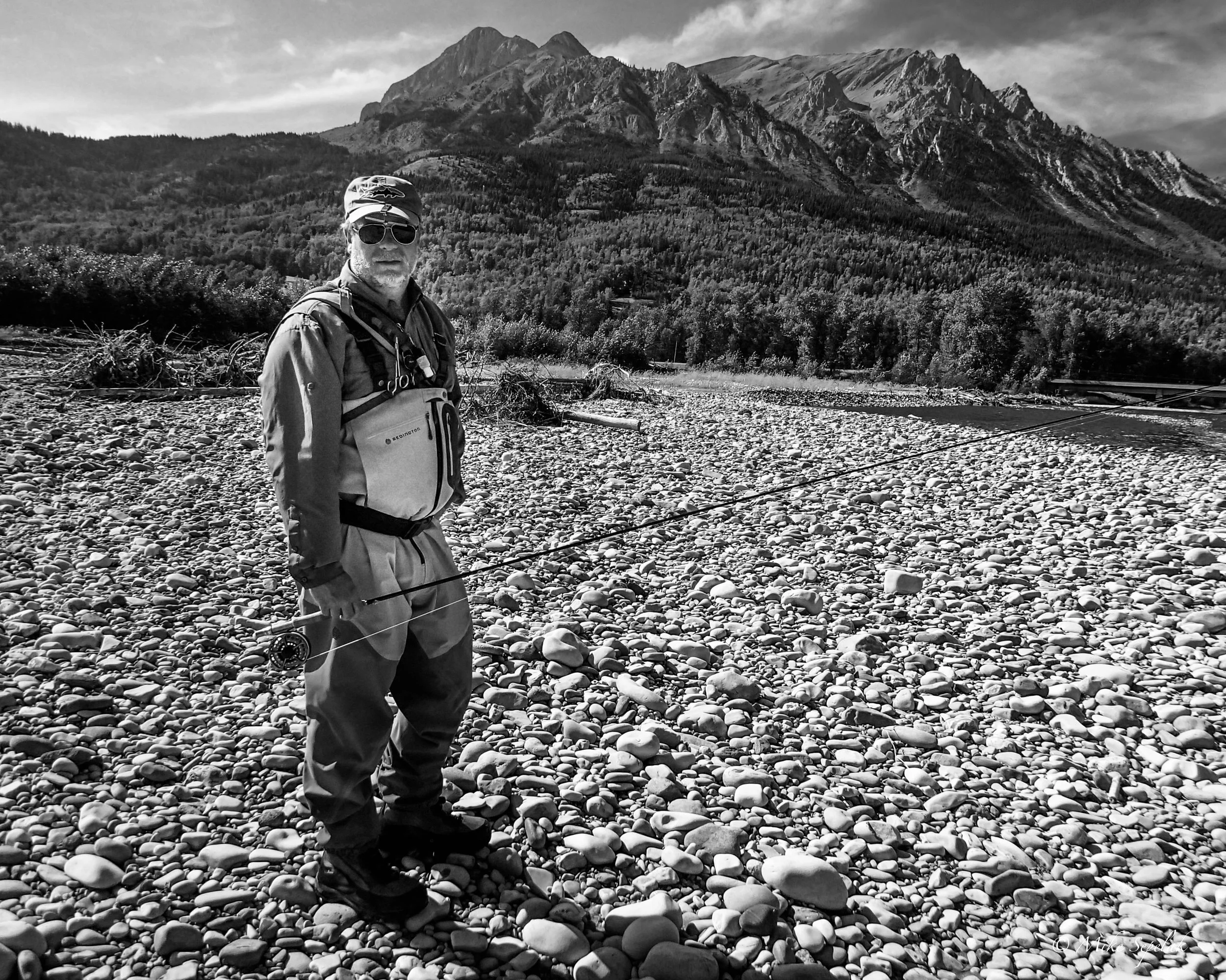 School of Trout founder Todd Tanner on a recent fishing trip to British Columbia.