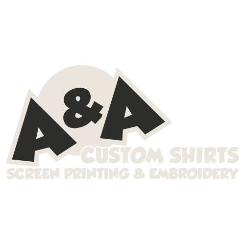 A&A Custom Shirts logo - Professional screen printing and embroidery services in Elk Grove Village, IL.