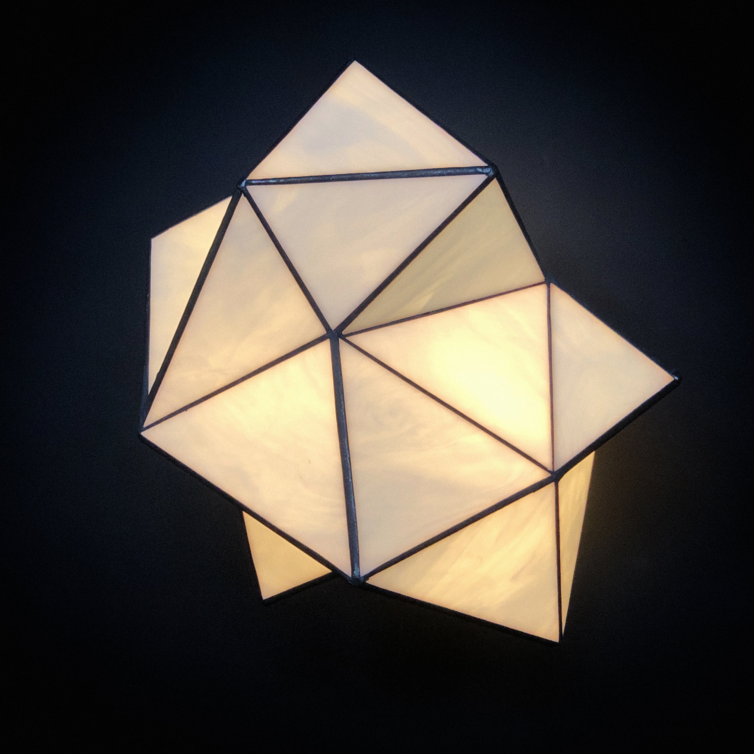 GEO GLASS CUBIC SCONCE