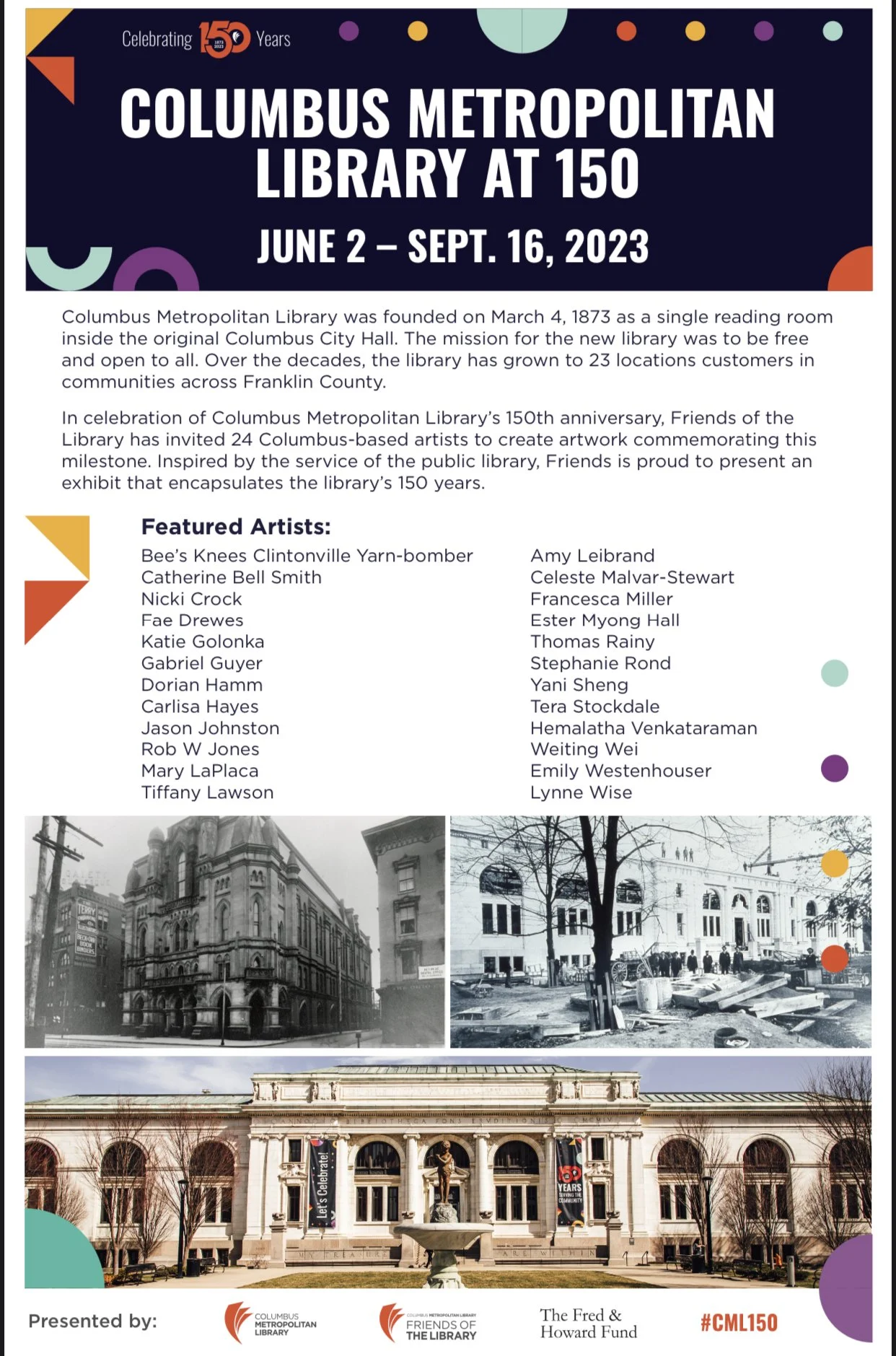 Columbus Metropolitan Library at 150 | Curated Art Show | Opening Night