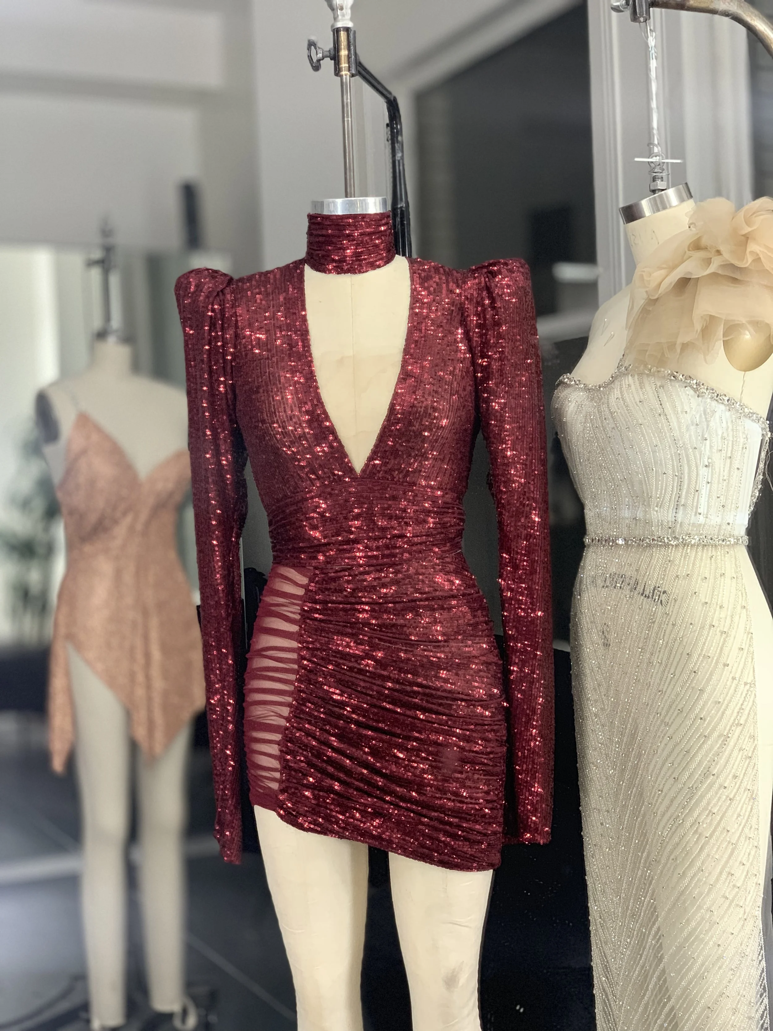 Jolly Burgundy Dress